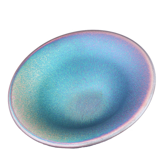 Jianzhan Tenmoku Tea Cup Named UFO Handmade by Tianmu Glaze Best Gift for Kung Fu Tea Ceremony Yoga and Meditation as Master Tea Bow