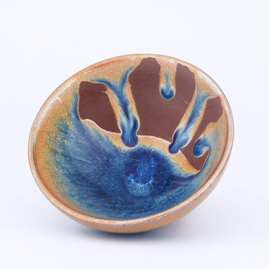 Jianzhan Tenmoku Tea Cup Named Arhat Handmade by Tianmu Glaze Best Gift for Kung Fu Tea Ceremony Yoga and Meditation as Master Tea Bow