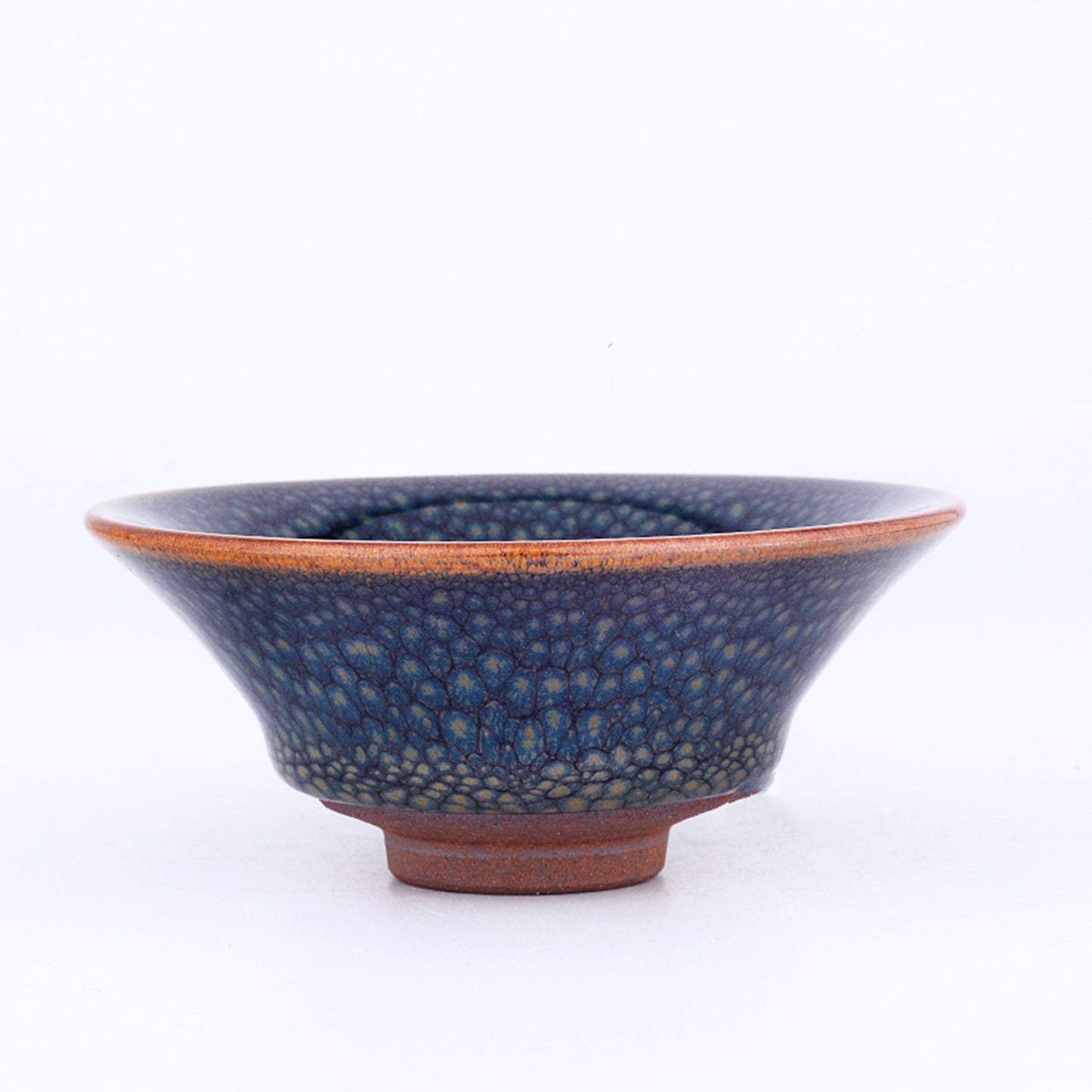 Jianzhan Tenmoku Tea Cup Named Blue Roc Handmade by Tianmu Glaze Best Gift for Kung Fu Tea Ceremony Yoga and Meditation as Master Tea Bow