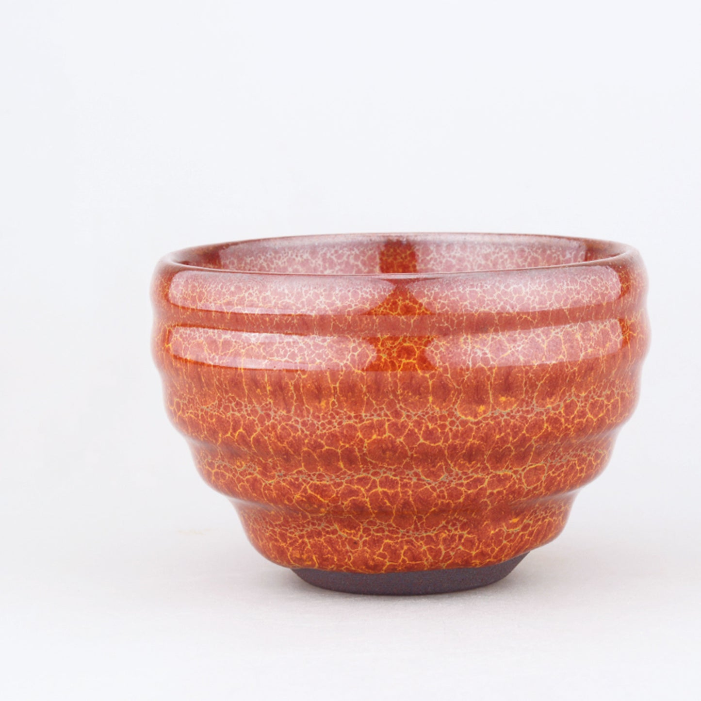 Jianzhan Tenmoku Tea Cup Named Red Dance Handmade by Tianmu Glaze Best Gift for Kung Fu Tea Ceremony Yoga and Meditation as Master Tea Bow