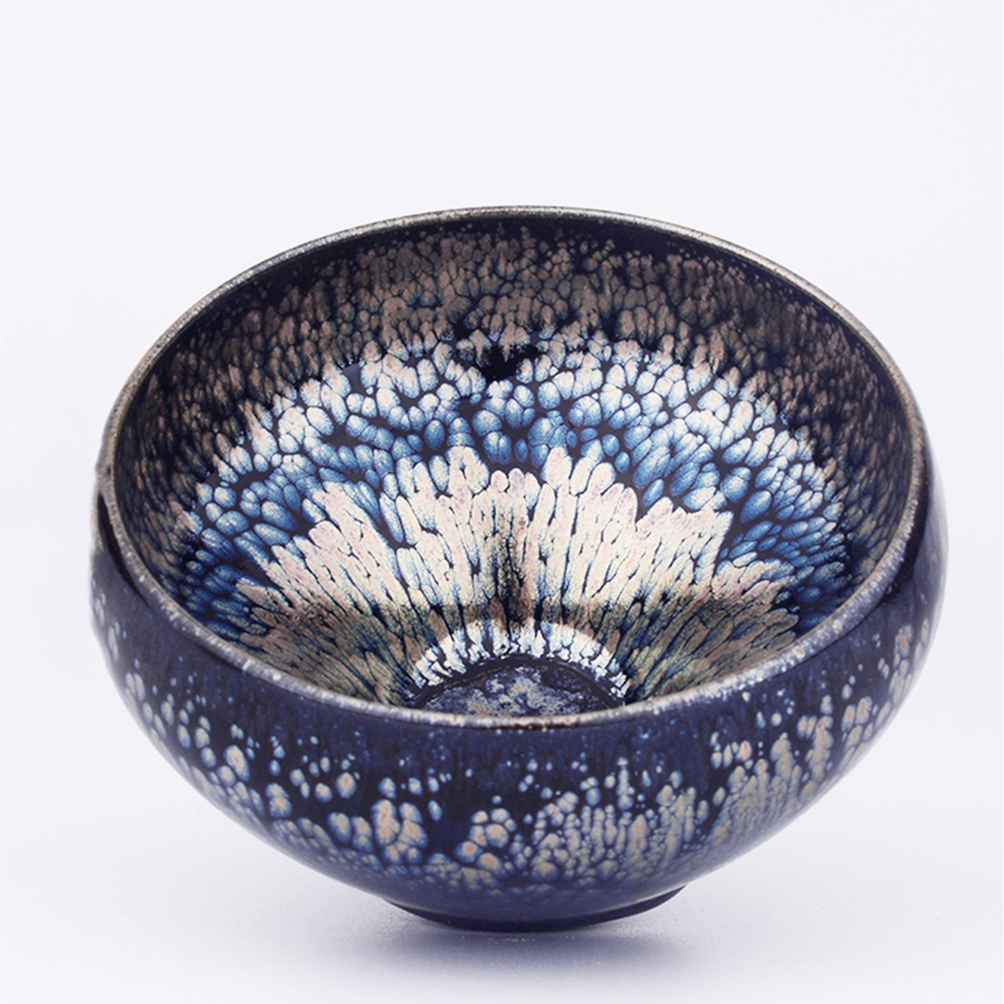 Jianzhan Tenmoku Tea Cup Named Dragon Scales Handmade by Tianmu Glaze Best Gift for Kung Fu Tea Ceremony Yoga and Meditation as Master Tea Bow