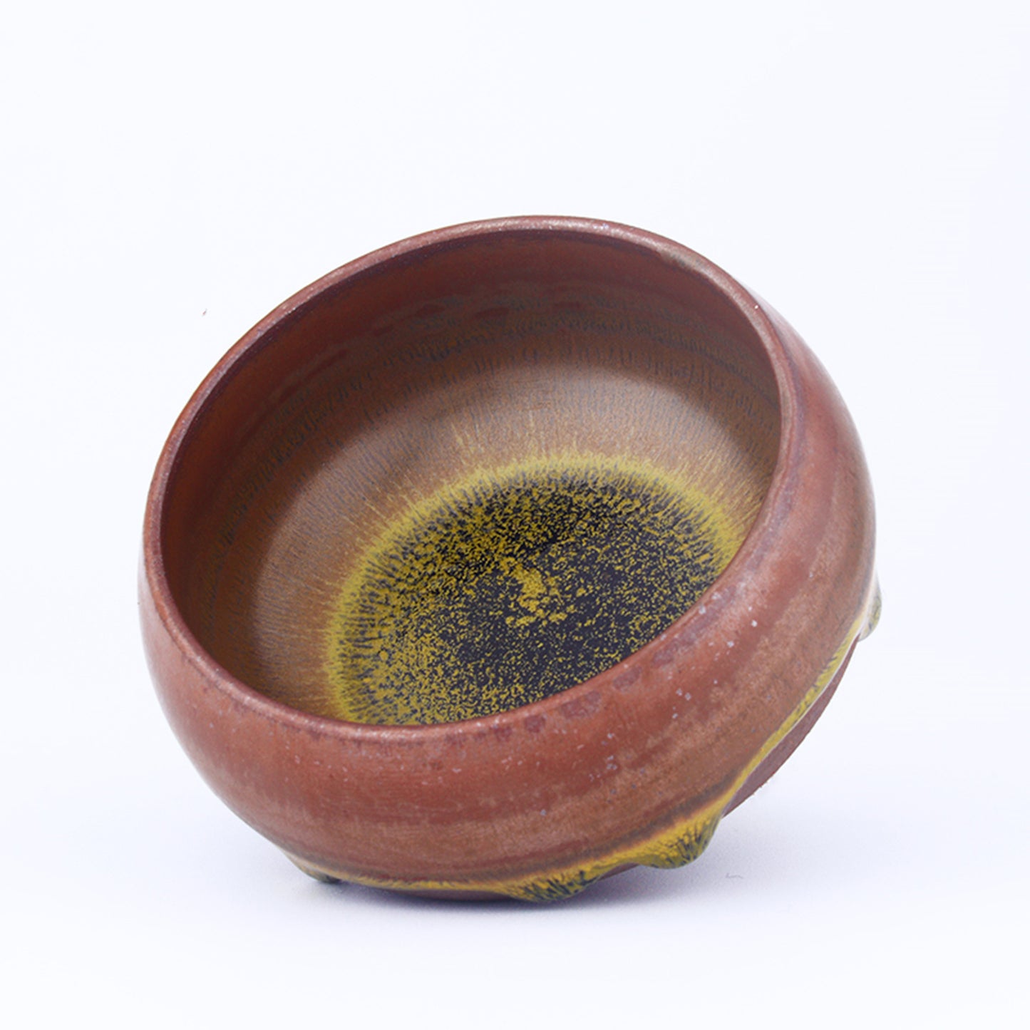 Jianzhan Tenmoku Tea Cup Named Arhat Handmade by Tianmu Glaze Best Gift for Kung Fu Tea Ceremony Yoga and Meditation as Master Tea Bow